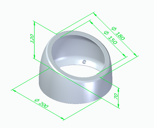 6.5" Coaxial Speaker Pod Enclosure Box - Surface mount - Van Car Boat ICE