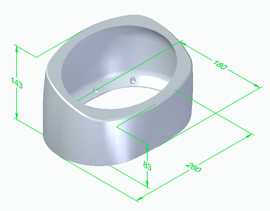 6x9 Coaxial Speaker Pod Enclosure Box - Surface mount - Van Car Boat ICE