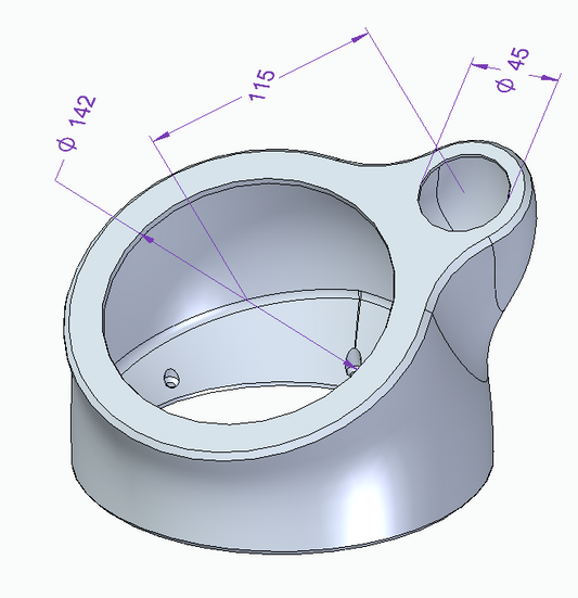 6.5" Component Speaker Pod Enclosure Box - Surface mount - Van Car Boat ICE
